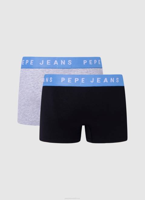 Pepe Jeans 2Pack Stretchy Cotton Boxers Men Black Z22X1143