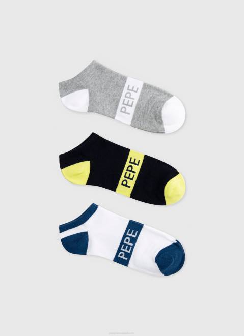 Pepe Jeans 3Pack Ankle Socks Men Multi Z22X1150