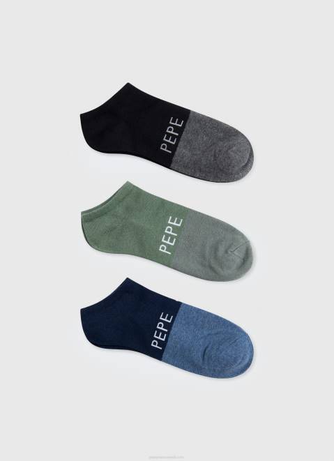 Pepe Jeans 3Pack Ankle Socks Men Multi Z22X1153