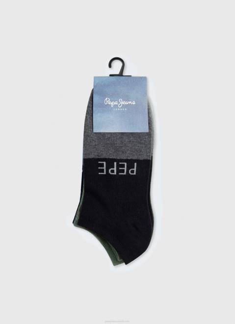 Pepe Jeans 3Pack Ankle Socks Men Multi Z22X1153