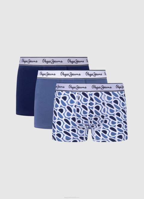 Pepe Jeans 3Pack Elastic Cotton Briefs Men Grey Marl Z22X1157