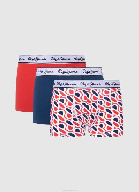 Pepe Jeans 3Pack Elastic Cotton Briefs Men Grey Marl Z22X1157
