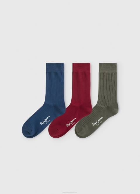 Pepe Jeans 3-Pack Long Socks Men Multi Z22X1164