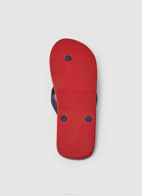 Pepe Jeans Bay Beach Basic Beach Flip Flops Men Navy Z22X1258