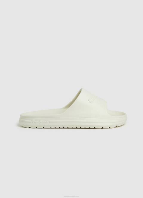 Pepe Jeans Beach Slide Flip Flops Men Factory White Z22X1285