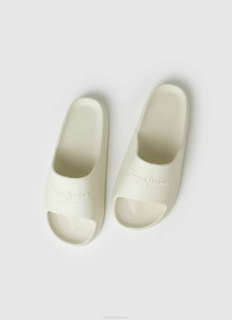 Pepe Jeans Beach Slide Flip Flops Men Factory White Z22X1285