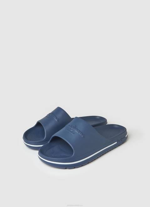 Pepe Jeans Beach Slide Flip Flops Men Navy Z22X1267