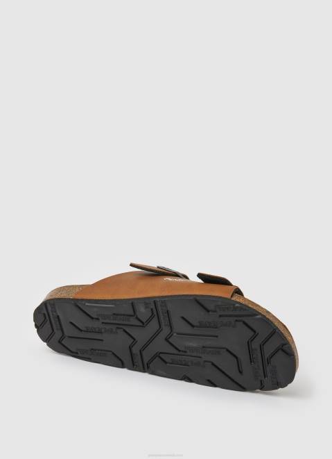 Pepe Jeans Double Kansas Anatomical Sandals Men Tan Z22X1281