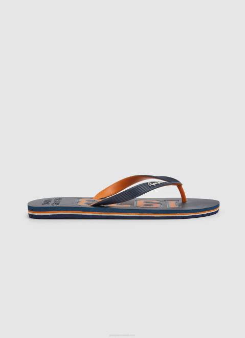 Pepe Jeans Hawi 1973 Beach Flip Flops Men Navy Z22X1266