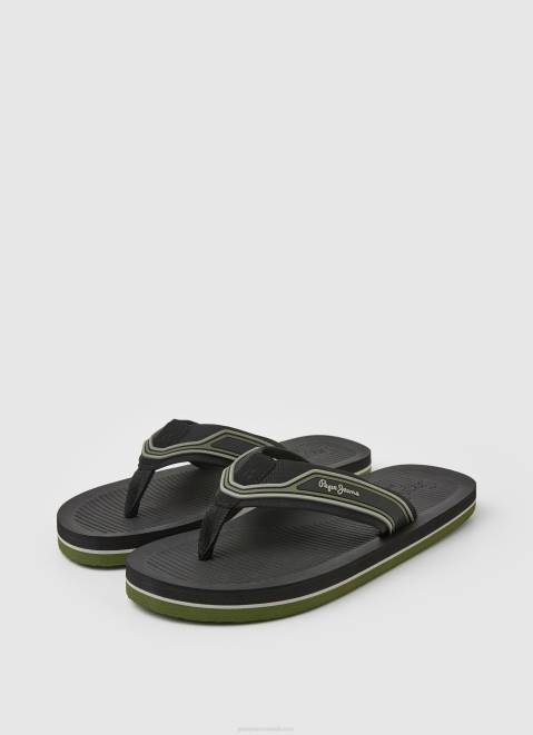 Pepe Jeans South Beach Flip Flops Men Black Z22X1270