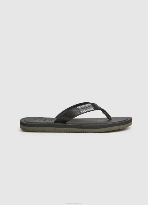 Pepe Jeans Wind Surf Beach Flip Flops Men Black Z22X1275