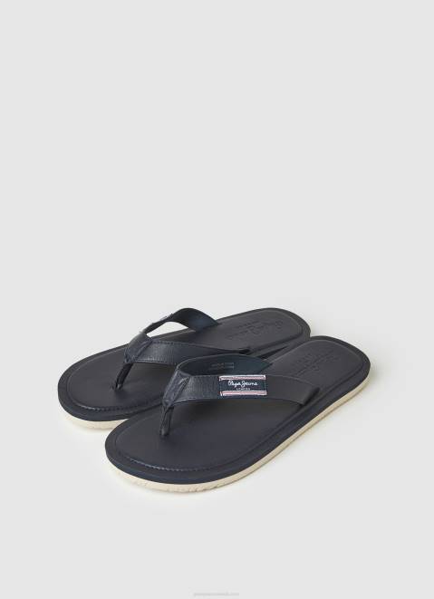 Pepe Jeans Wind Surf Beach Flip Flops Men Navy Z22X1276