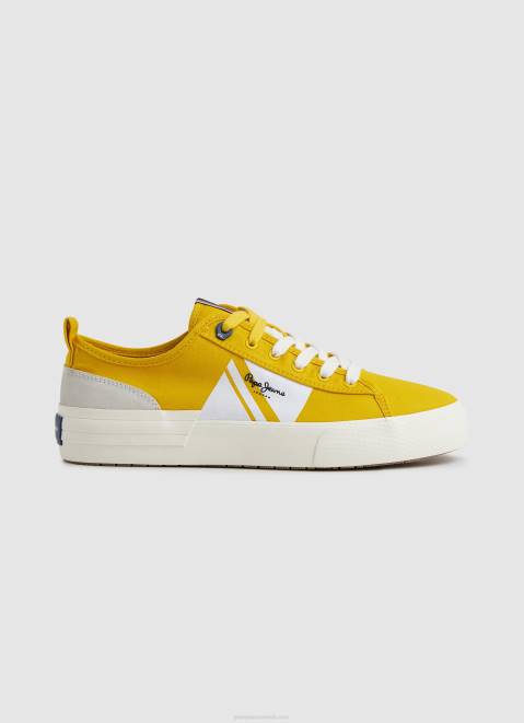 Pepe Jeans Allen Flag Vulcanized Sneakers Men Rugby Yellow Z22X1203
