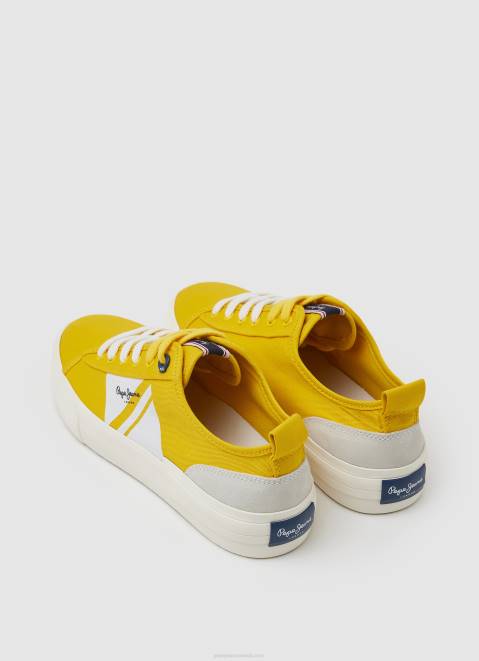 Pepe Jeans Allen Flag Vulcanized Sneakers Men Rugby Yellow Z22X1203