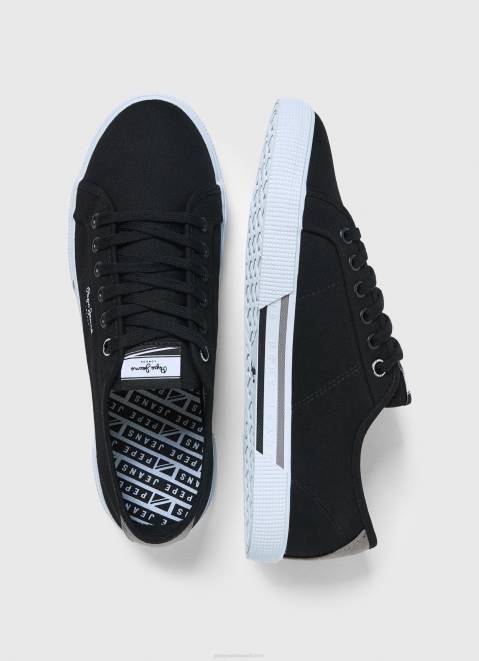 Pepe Jeans Basic Brady Sneakers Men Black Z22X1241