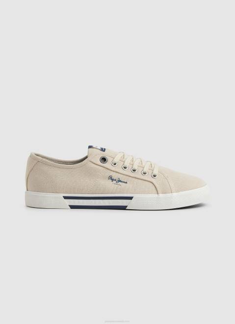 Pepe Jeans Basic Brady Sneakers Men Ecru Z22X1214