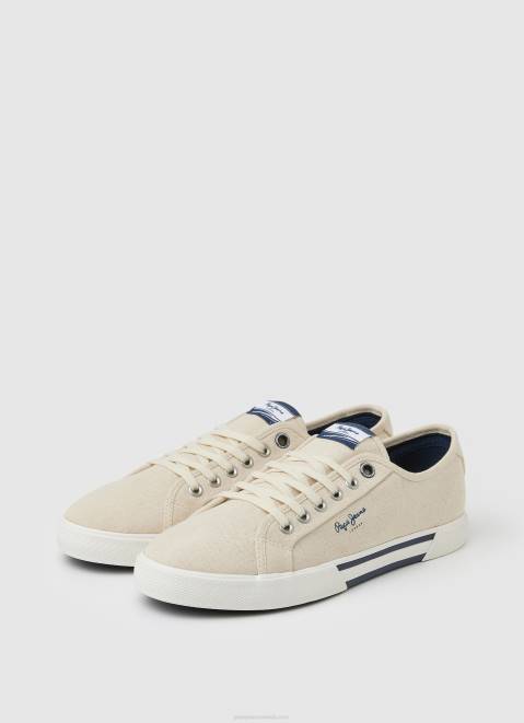Pepe Jeans Basic Brady Sneakers Men Ecru Z22X1214