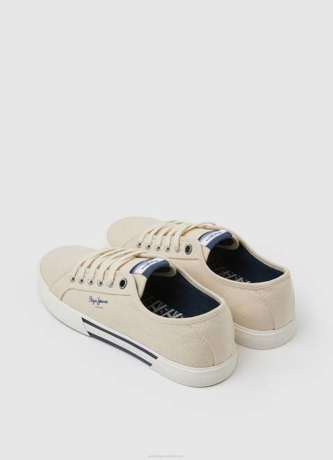 Pepe Jeans Basic Brady Sneakers Men Ecru Z22X1214