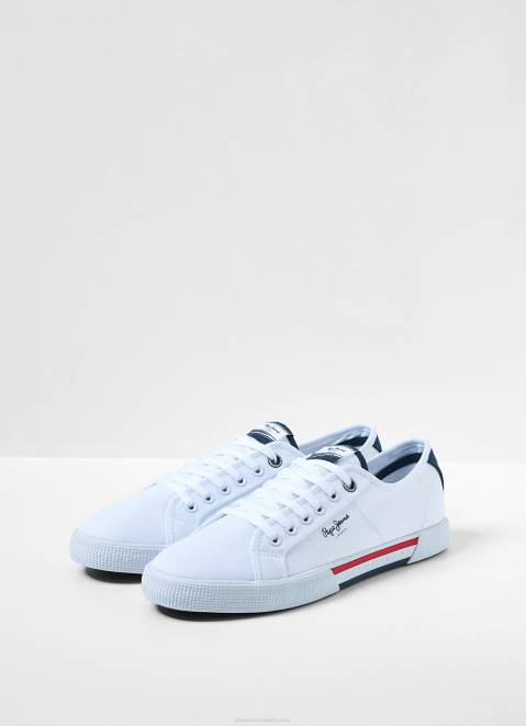Pepe Jeans Basic Brady Sneakers Men White Z22X1242