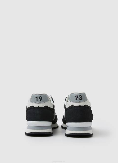 Pepe Jeans Brit Combined Sneakers Men Black Z22X1200