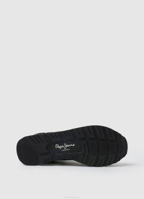 Pepe Jeans Brit Combined Sneakers Men Black Z22X1200
