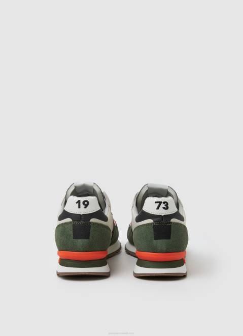 Pepe Jeans Brit Combined Sneakers Men Khaki Green Z22X1185