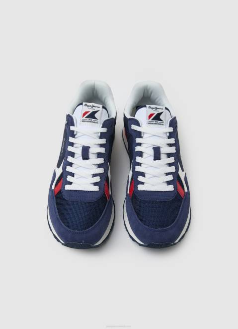 Pepe Jeans Brit Combined Sneakers Men Navy Z22X1218