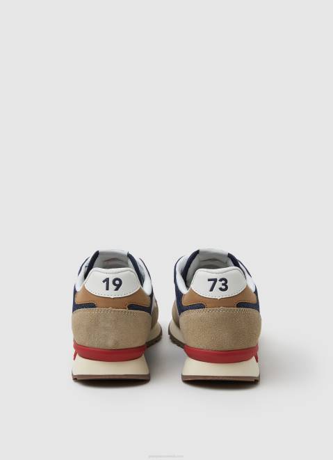 Pepe Jeans Brit Man Combined Sneakers Men Dark Denim Z22X1175