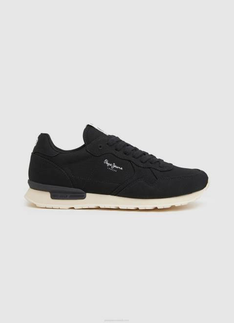 Pepe Jeans Brit Man Eco Retro Sneakers Men Black Z22X1234
