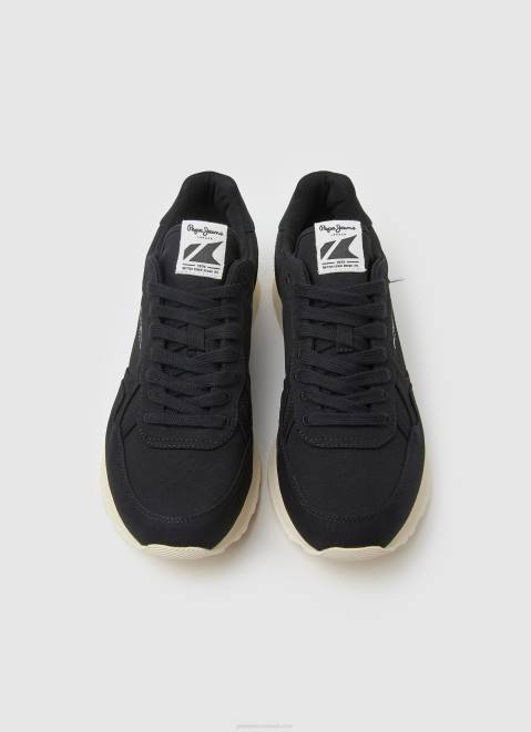 Pepe Jeans Brit Man Eco Retro Sneakers Men Black Z22X1234