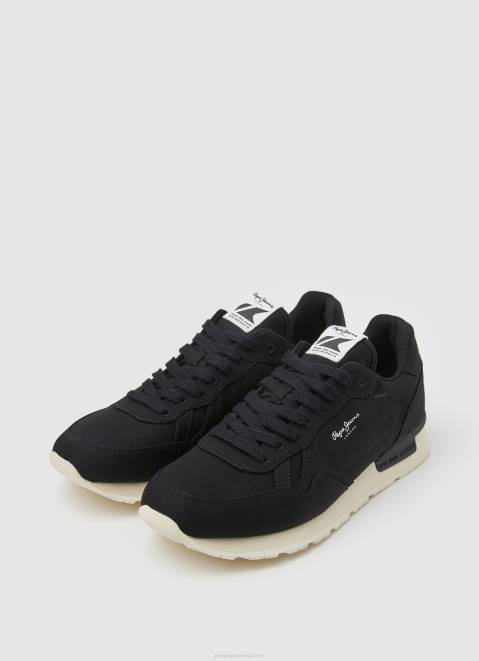 Pepe Jeans Brit Man Eco Retro Sneakers Men Black Z22X1234