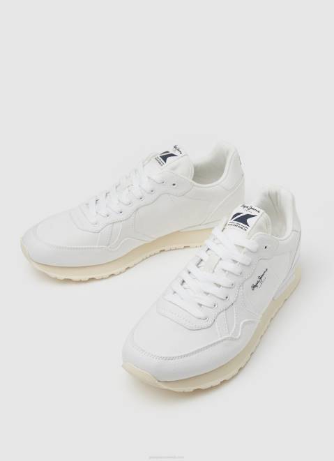 Pepe Jeans Brit Man Eco Retro Sneakers Men Off White Z22X1191
