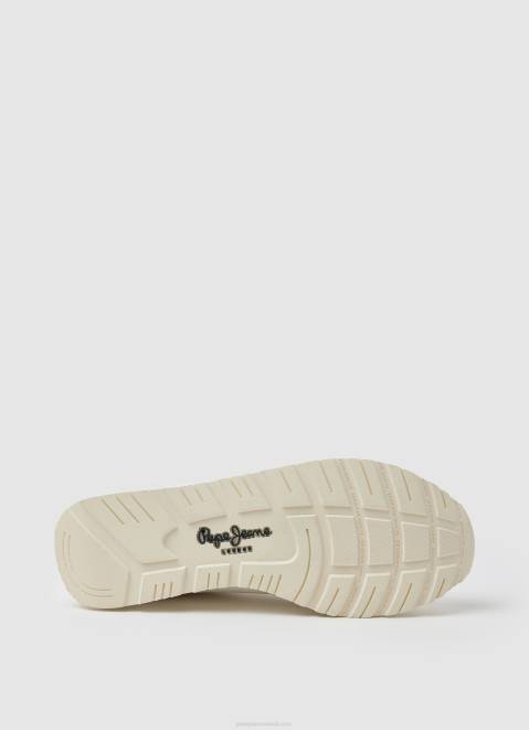 Pepe Jeans Brit Man Eco Retro Sneakers Men Off White Z22X1191