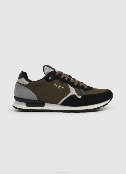 Pepe Jeans Brit Man Studio Retro Sneakers Men Charcoal Z22X1202