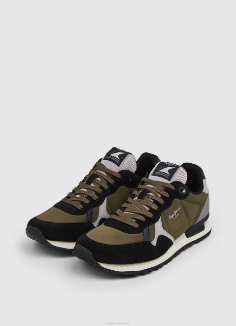 Pepe Jeans Brit Man Studio Retro Sneakers Men Charcoal Z22X1202