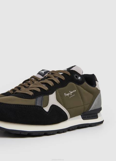 Pepe Jeans Brit Man Studio Retro Sneakers Men Charcoal Z22X1202