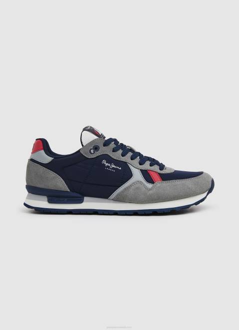 Pepe Jeans Brit Man Studio Retro Sneakers Men Grey Z22X1181