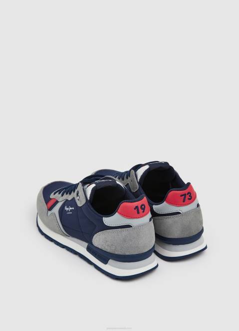Pepe Jeans Brit Man Studio Retro Sneakers Men Grey Z22X1181