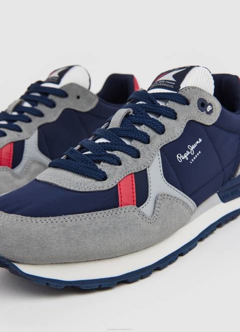 Pepe Jeans Brit Man Studio Retro Sneakers Men Grey Z22X1181