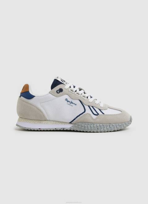 Pepe Jeans Combined Retro Sneakers Men White Z22X1231