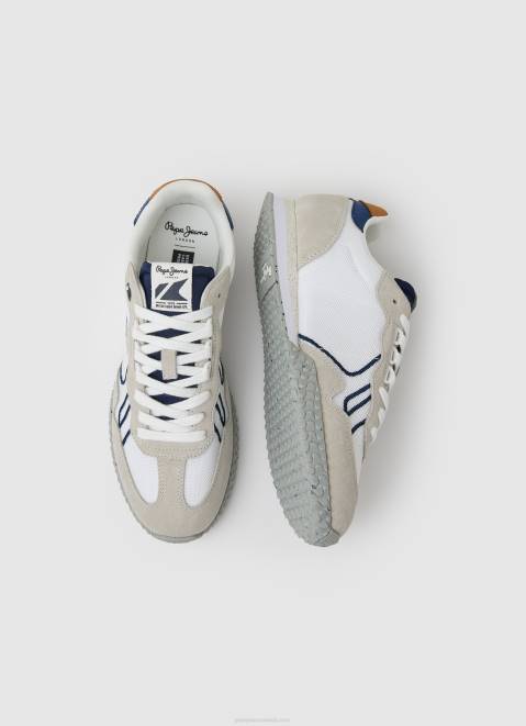 Pepe Jeans Combined Retro Sneakers Men White Z22X1231