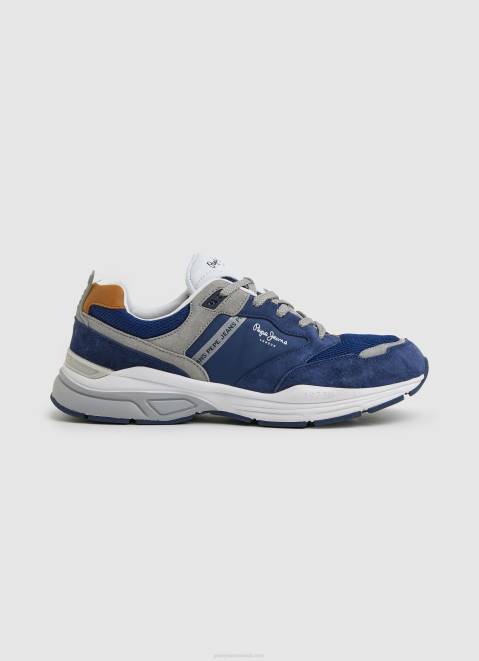 Pepe Jeans Dave Urban Combined Sneakers Men Ocean Z22X1227