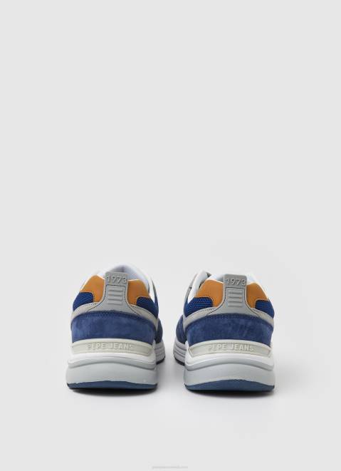 Pepe Jeans Dave Urban Combined Sneakers Men Ocean Z22X1227