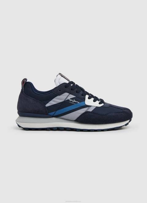 Pepe Jeans Foster Man Combined Sneakers Men Navy Z22X1184
