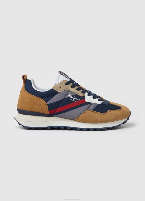 Pepe Jeans Foster Man Combined Sneakers Men Tobacco Z22X1174