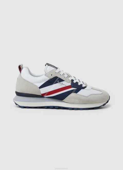 Pepe Jeans Foster Man Combined Sneakers Men White Z22X1173