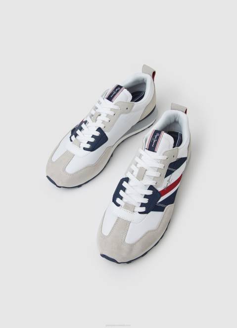 Pepe Jeans Foster Man Combined Sneakers Men White Z22X1173
