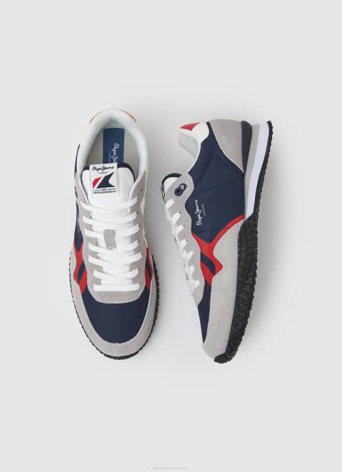 Pepe Jeans Holland Combined Sneakers Men Navy Z22X1233