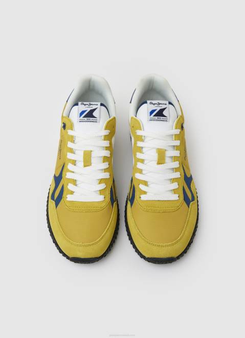 Pepe Jeans Holland Combined Sneakers Men Yellow Z22X1232