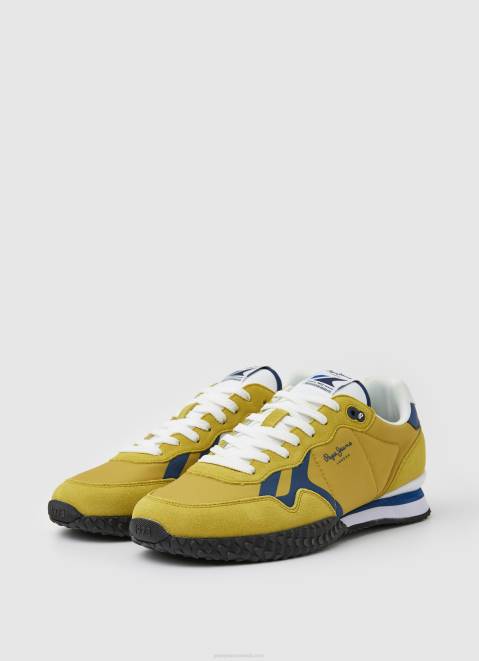 Pepe Jeans Holland Combined Sneakers Men Yellow Z22X1232